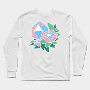 Pretty Poly Rose Trans Pride Long Sleeve T-Shirt